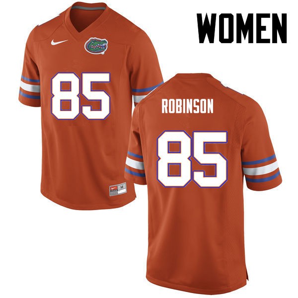 Florida Gators Women #85 James Robinson College Football Jersey Orange